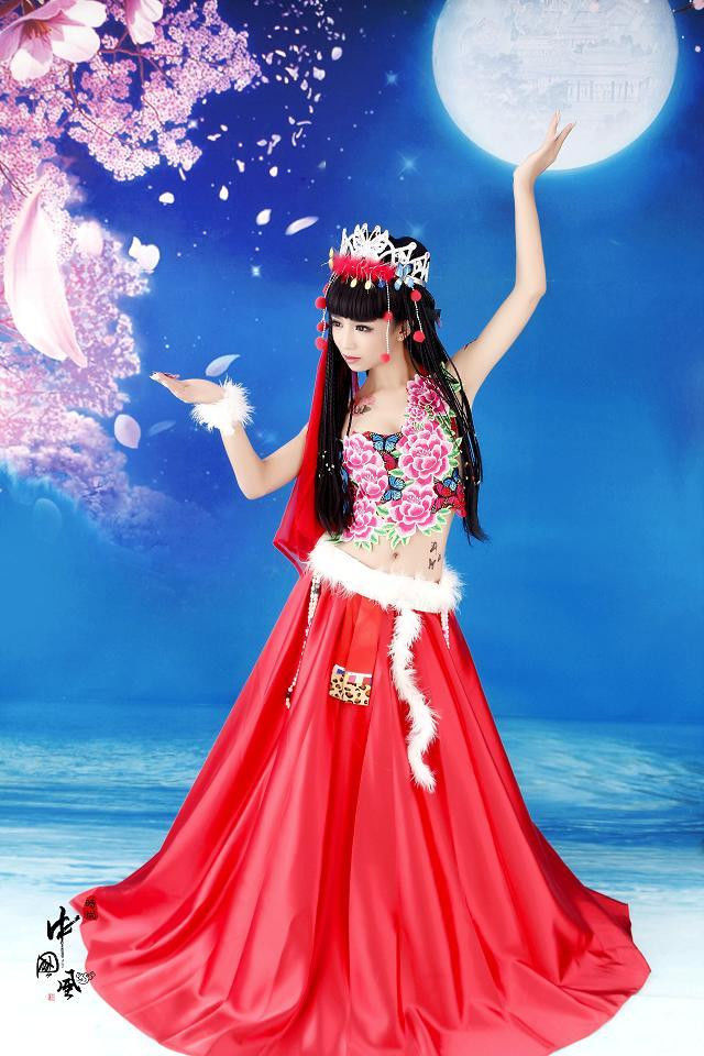 中国风赛亚公主创意视觉设计艺术