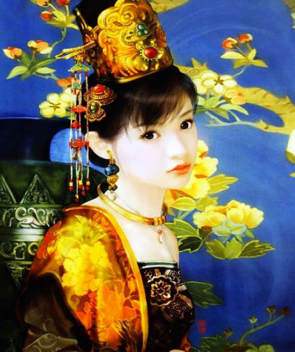 彩绘古典美女绘画艺术作品（一）