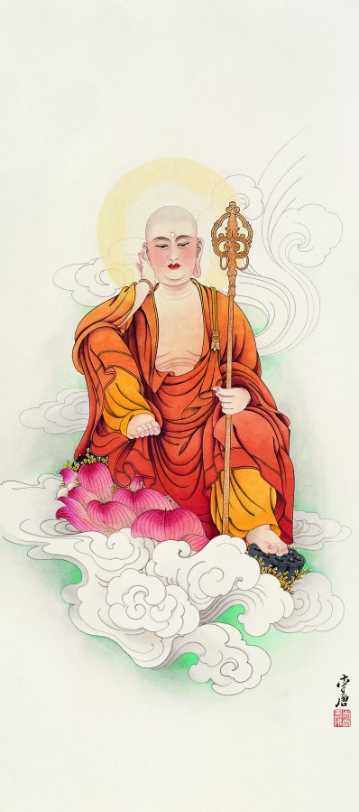 著名工笔佛像画家李唐的绝美佛像艺术