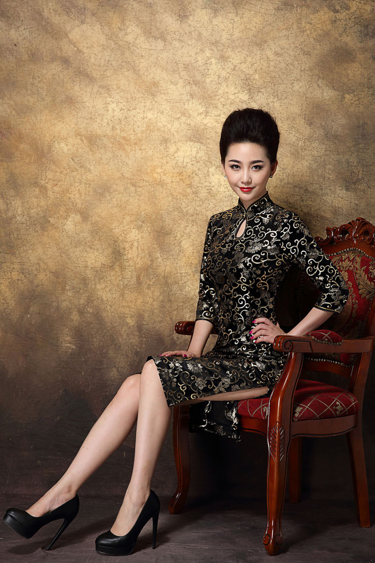 巧笑倩兮古风旗袍美女创意摄影