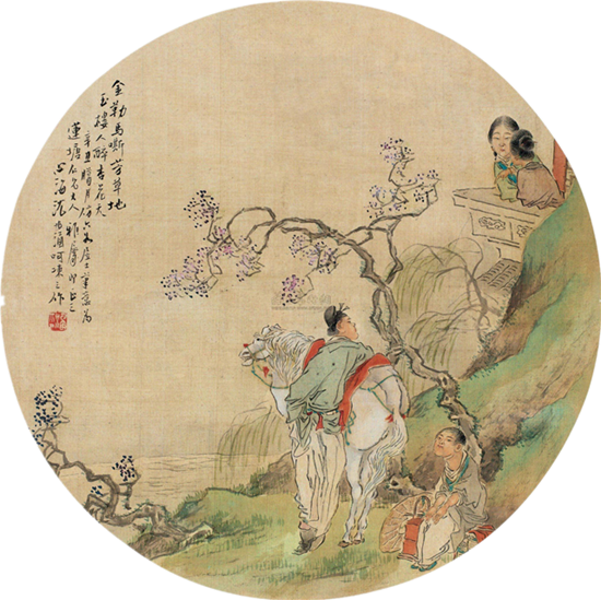 古典团扇书画绘画艺术作品（二）