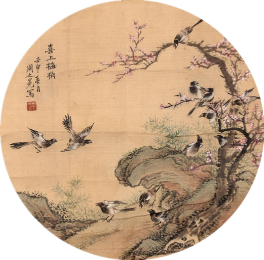 古典团扇书画绘画艺术作品（二）