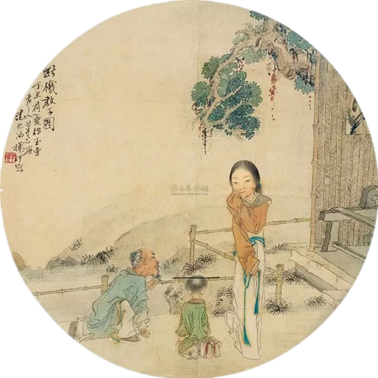 古典团扇书画绘画艺术作品（二）