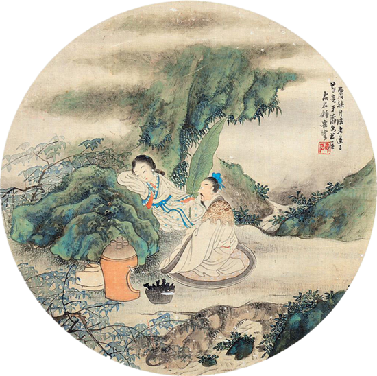 古典团扇书画绘画艺术作品（二）
