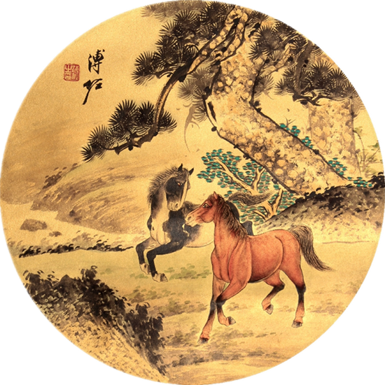 古典团扇书画绘画艺术作品（一）
