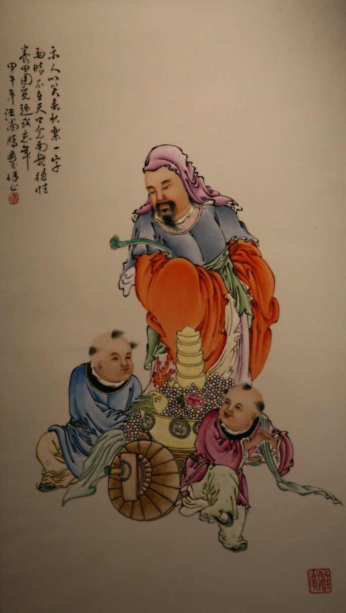 精美的当代瓷板画艺术作品