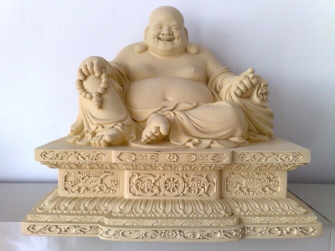 精美典雅的弥勒佛像雕塑