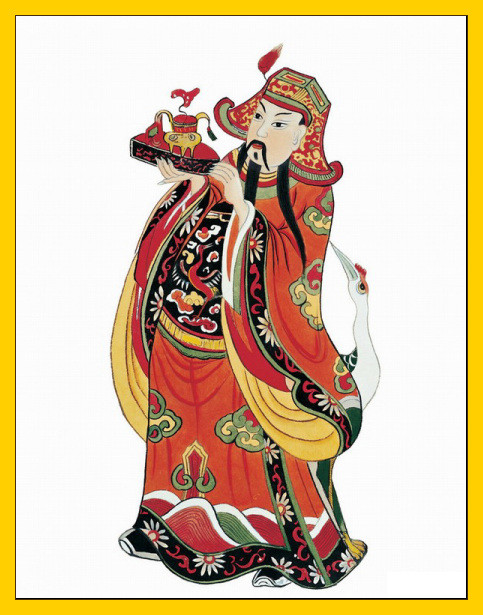 中国传统民俗绘画中的财神爷