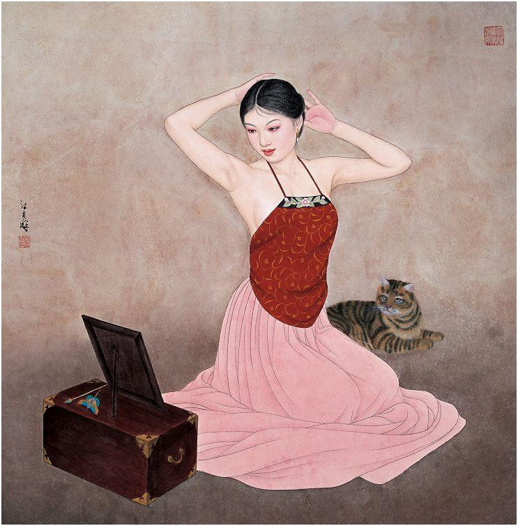 江立峰工笔人物绘画艺术作品（一）