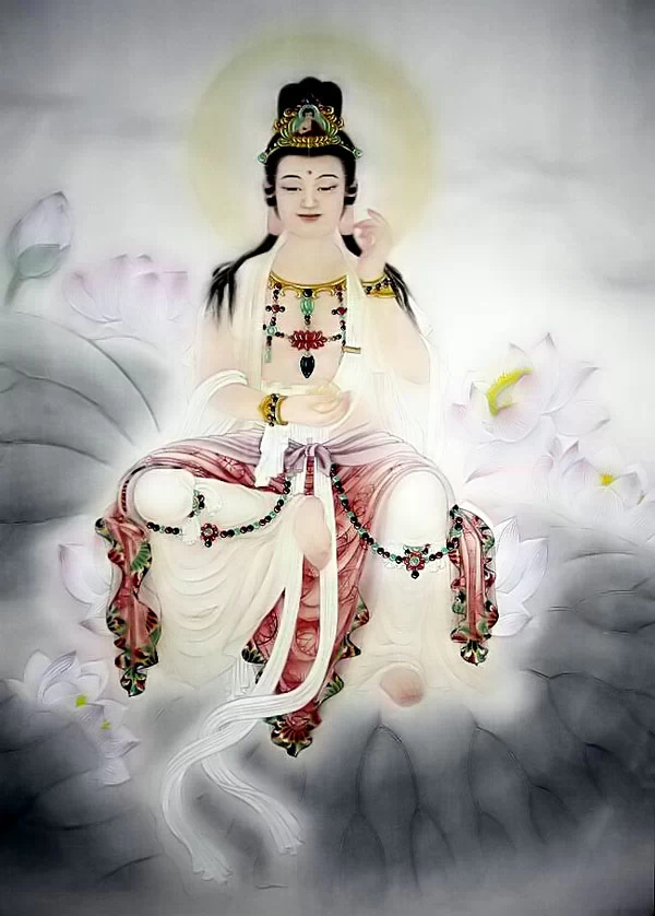 唯美典雅的观世音菩萨画像