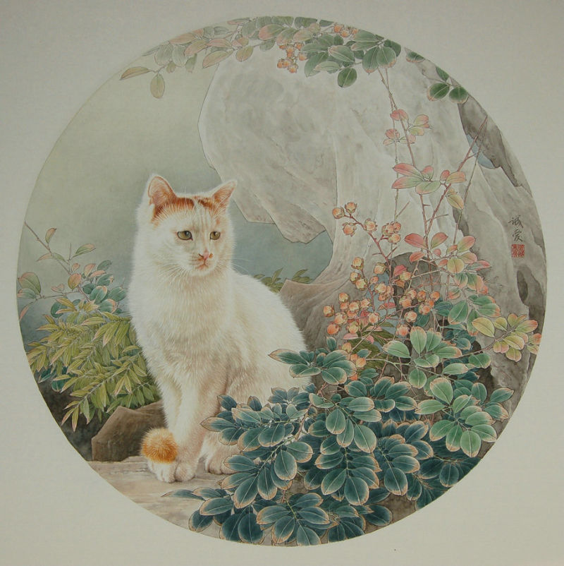 邢诚爱的精美工笔画艺术作品