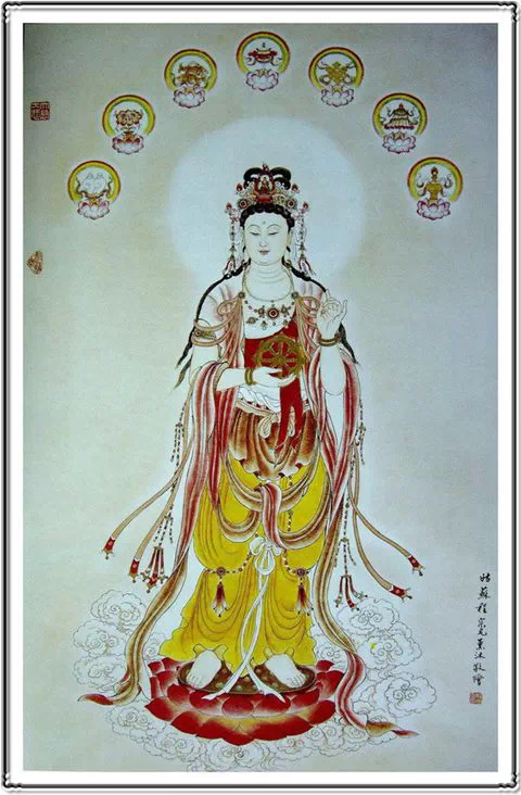 唯美典雅的观世音菩萨画像