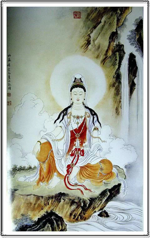 唯美典雅的观世音菩萨画像