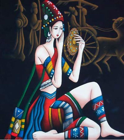 南国风情独特的中国羊皮画（二）