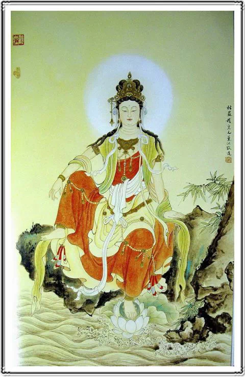 唯美典雅的观世音菩萨画像