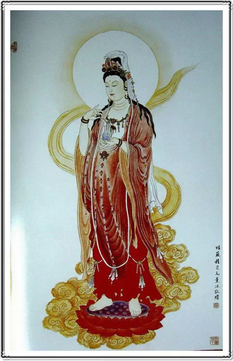 唯美典雅的观世音菩萨画像