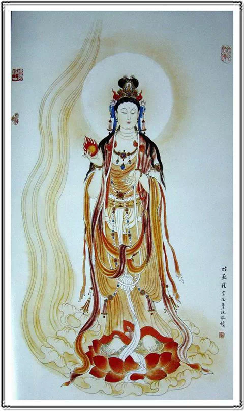 唯美典雅的观世音菩萨画像