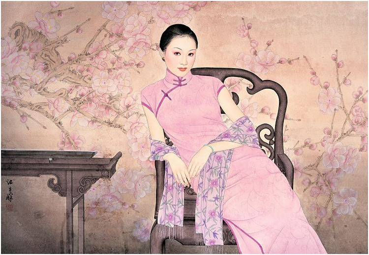 江立峰工笔人物绘画艺术作品（一）
