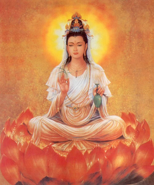 唯美典雅的观世音菩萨画像