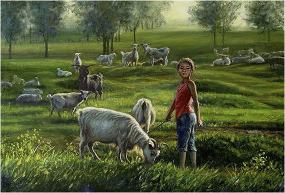 农村题材油画艺术作品（一）