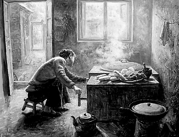 农村题材油画艺术作品（一）