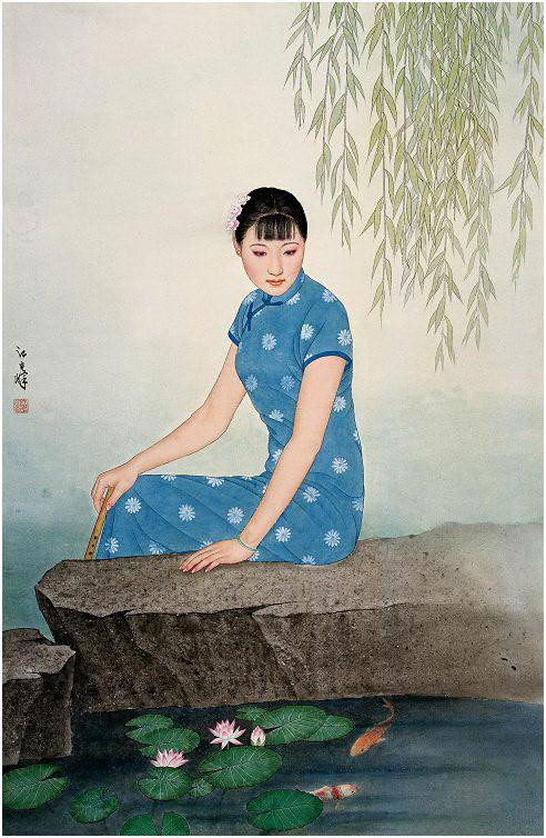 江立峰工笔人物绘画艺术作品（一）