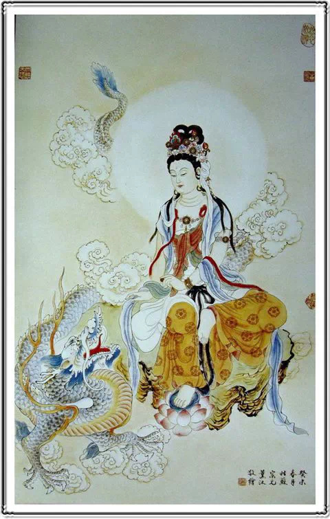 唯美典雅的观世音菩萨画像