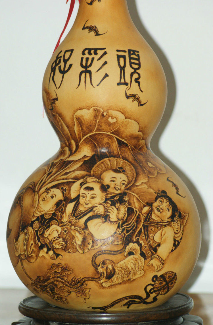精美的葫芦烙画艺术（二）