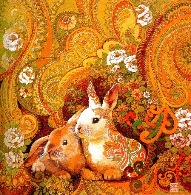 色彩斑斓的十二生肖创意绘画作品
