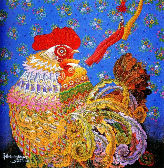色彩斑斓的十二生肖创意绘画作品