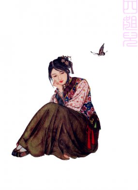 红楼人物主题工笔绘画艺术作品（一） 