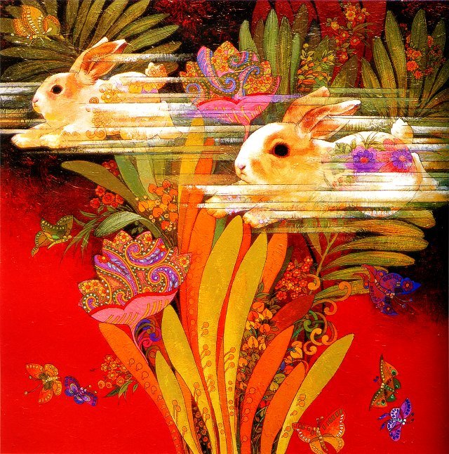 色彩斑斓的十二生肖创意绘画作品