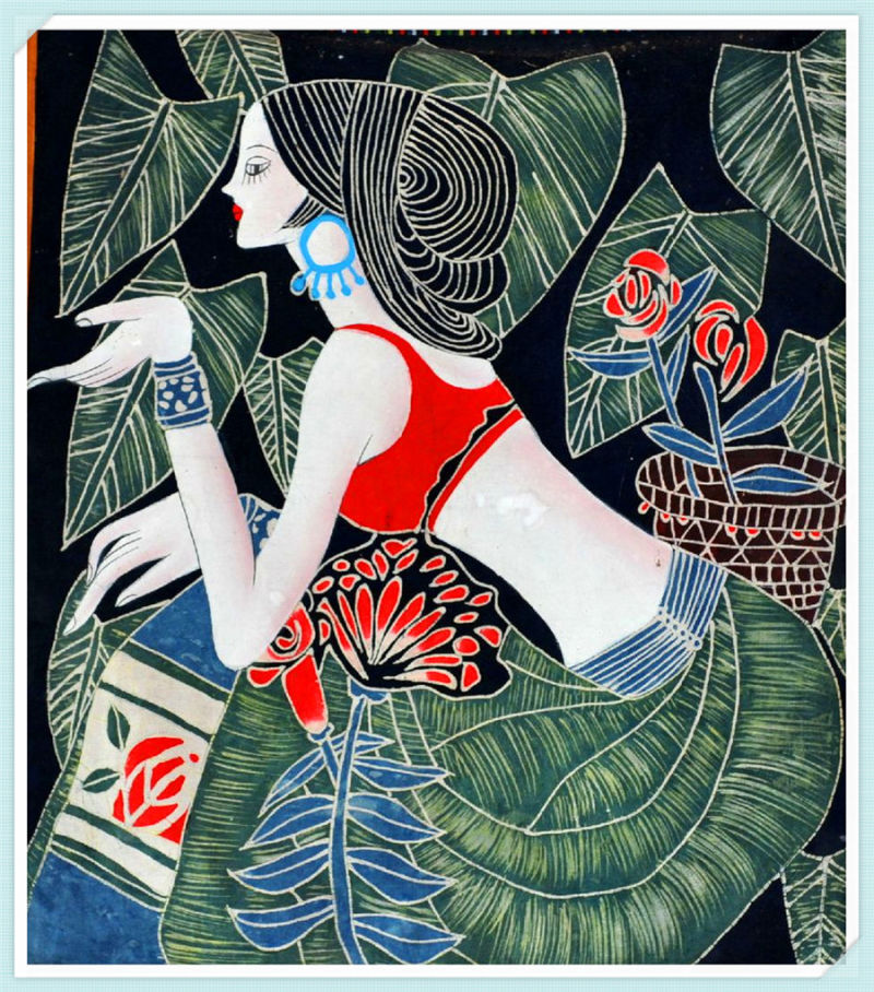 精致的中国民间蜡染画艺术作品（一）