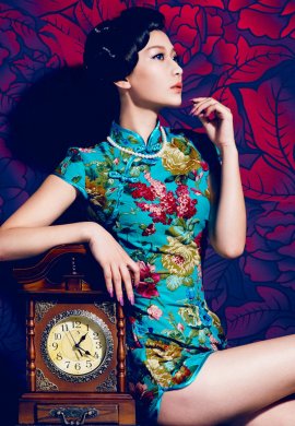 端庄典雅淑女旗袍美女摄影艺术