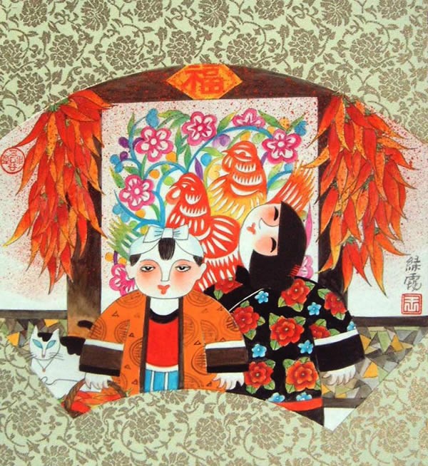 中国传统民俗元素主题绘画（三）