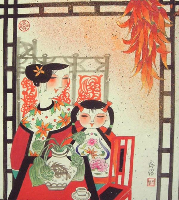 中国传统民俗元素主题绘画（三）