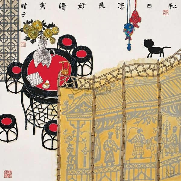 中国传统民俗元素主题绘画（三）