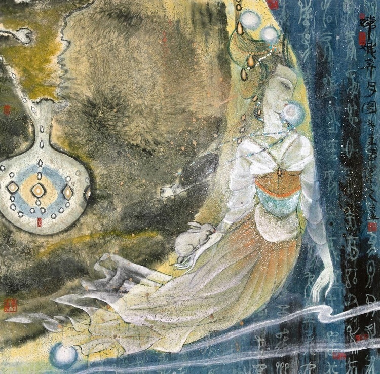 顾迎庆远古之梦绘画作品