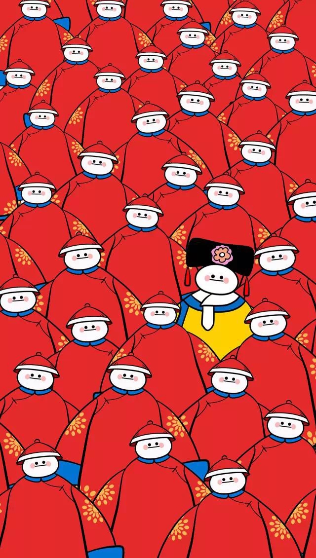 萌萌哒甄嬛传主题插画设计艺术