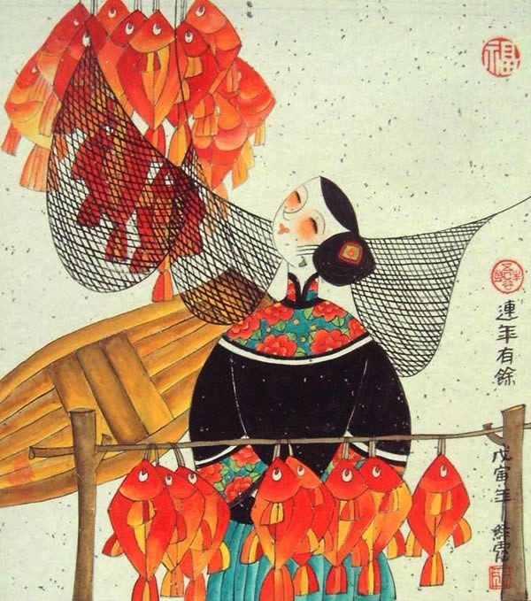 中国传统民俗元素主题绘画（二）