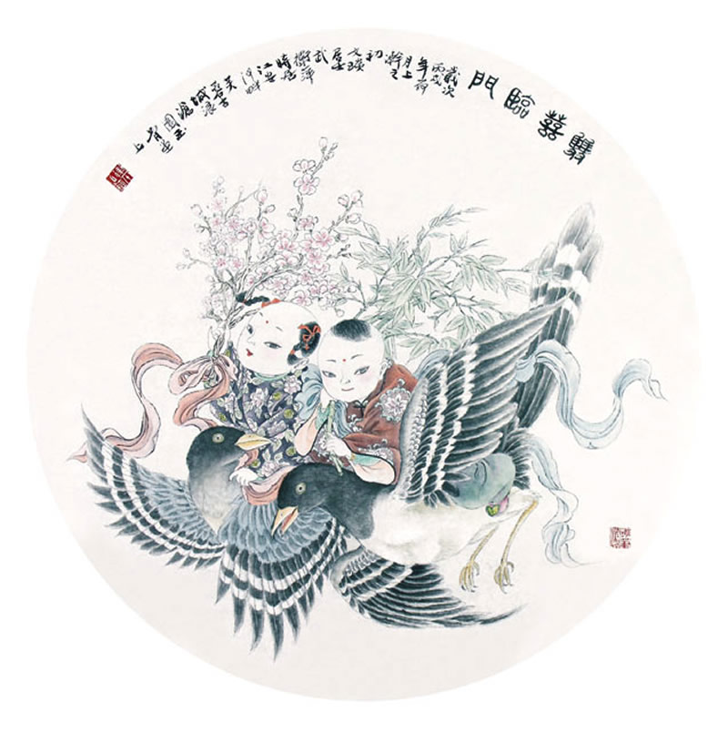 中国当代名家武卫萍的四川民俗风情画