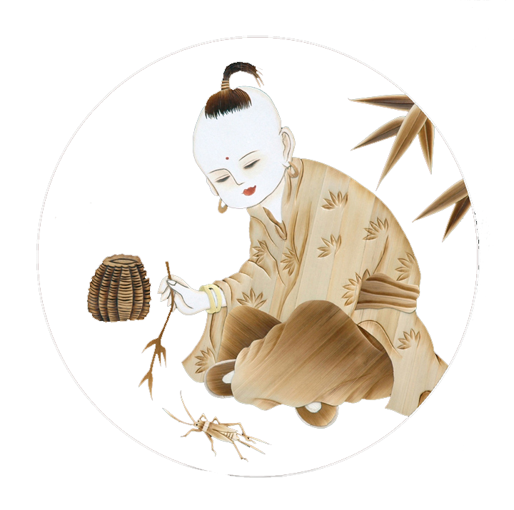 精美的中国传统芦苇杆绘画艺术（一）