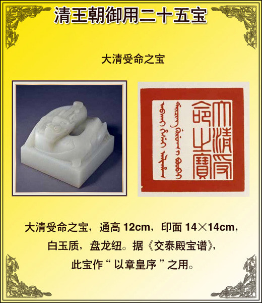 图说清王朝御用二十五宝