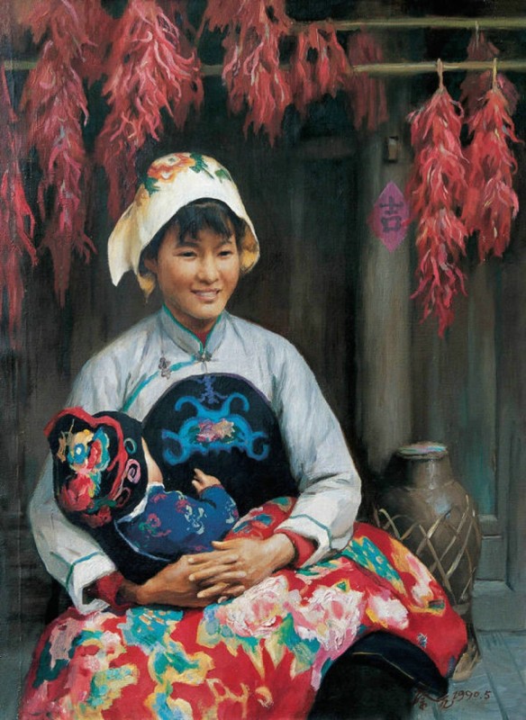 名家画笔下的《中国母亲》