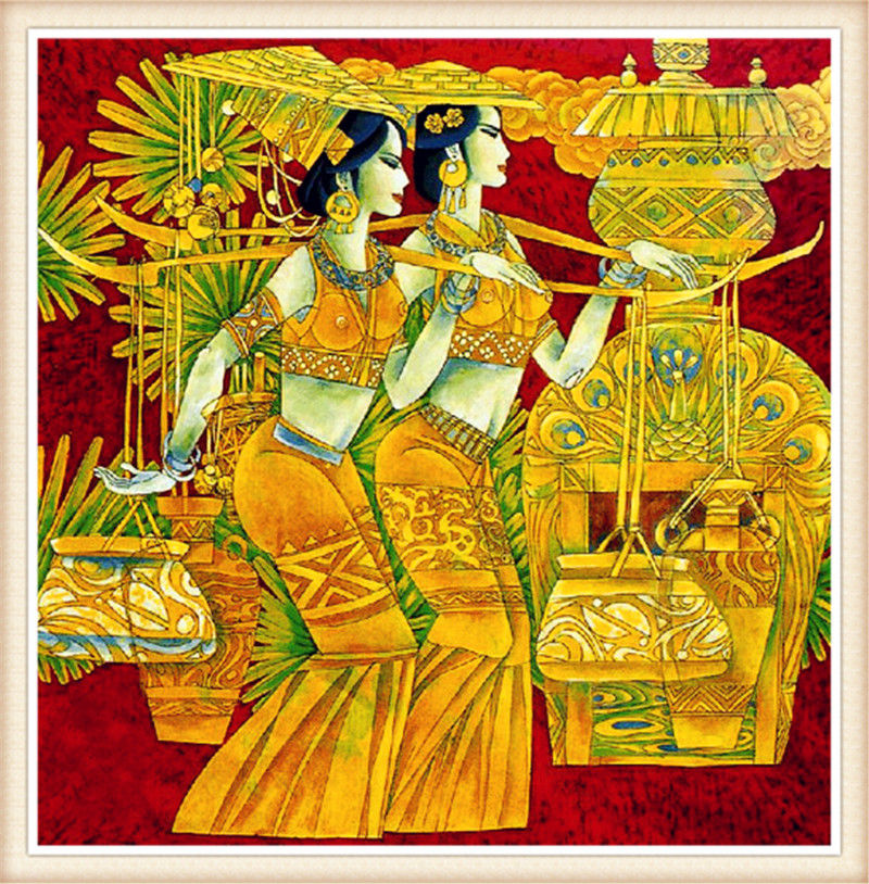 精致的中国民间蜡染画艺术作品（十一）