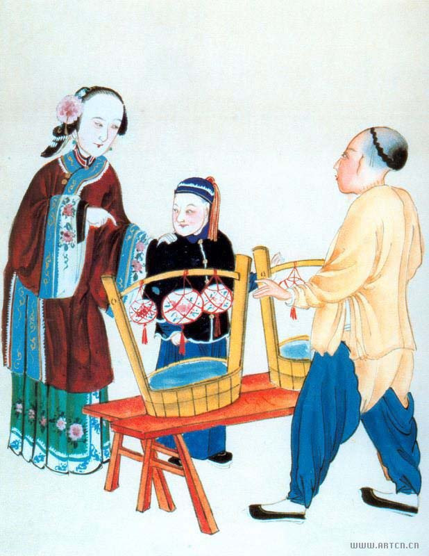 我国清代民俗绘画作品（五）