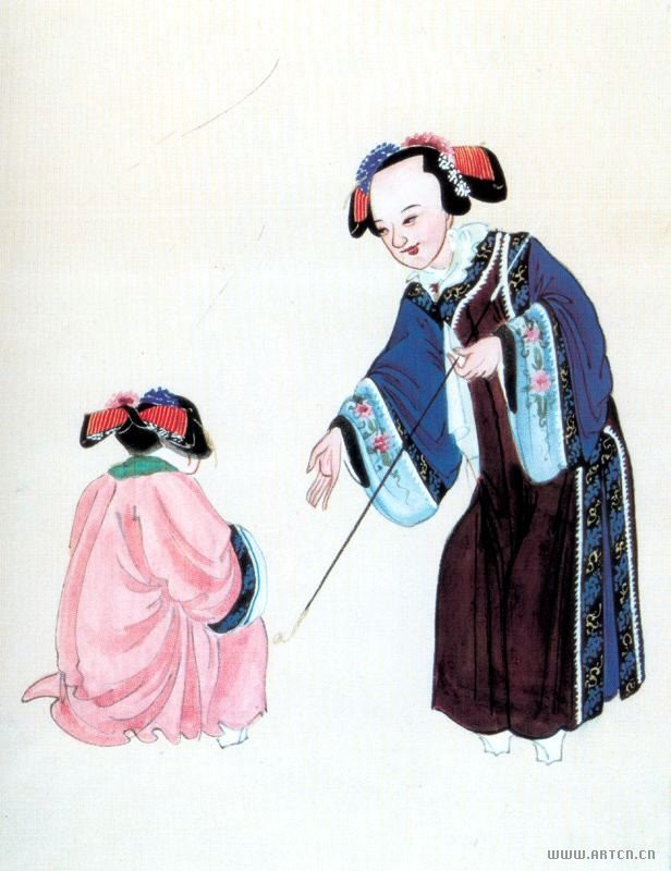 我国清代民俗绘画作品（五）