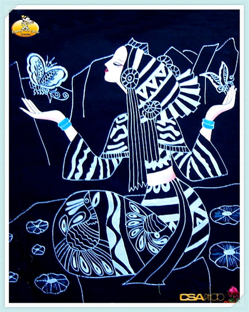 精致的中国民间蜡染画艺术作品（三）