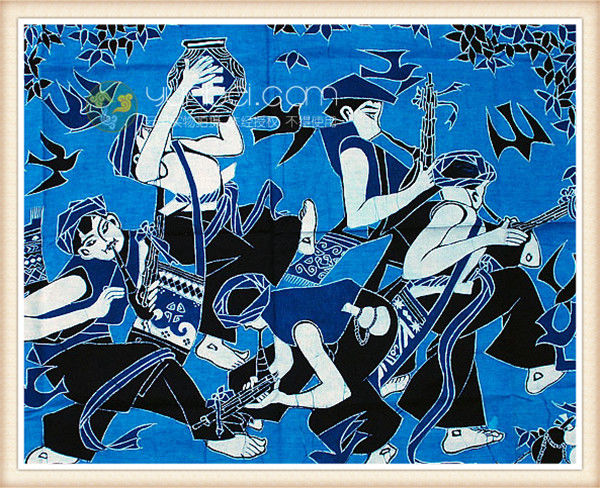 精致的中国民间蜡染画艺术作品（八）