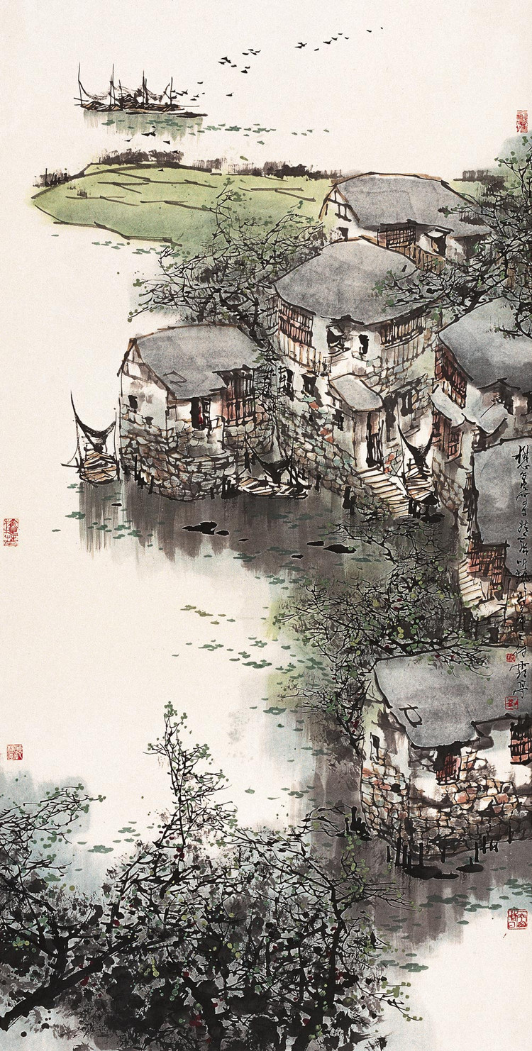 刘懋善中国风山水绘画作品（五）